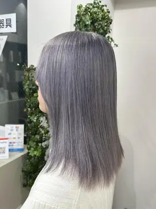 セミロング カラー ✨【公式】 juhl.横浜✨のヘアスタイル