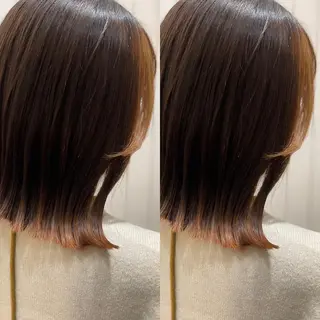 セミロング Snaly カラー特化ページのヘアスタイル