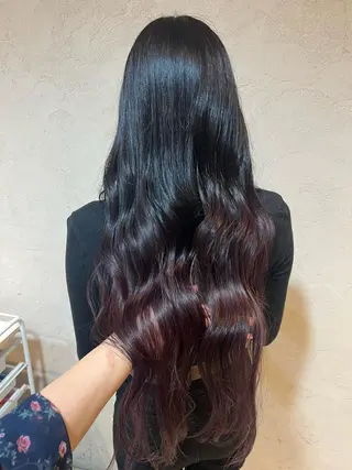 ロング カラー 竹添 有梨沙のヘアスタイル