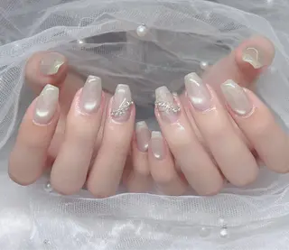 ネイル 🎀PG🩵 ネイルサロンのネイルデザイン