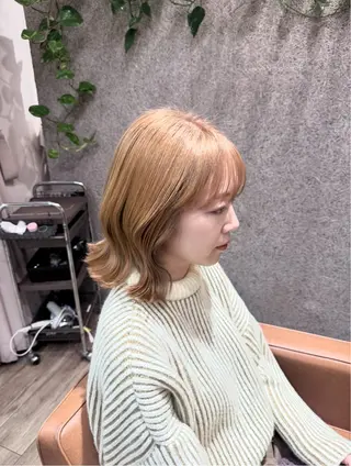 ミディアム カラー 🐈‍⬛ ibuのヘアスタイル