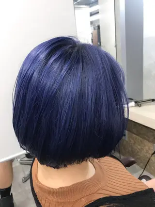 ショート カラー ブリーチ&似合せボブ 田中寛十のヘアスタイル