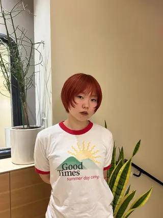 ショート カラー M.SLASH AVEDA 自由が丘所属・佐々木 萌衣のヘアスタイル