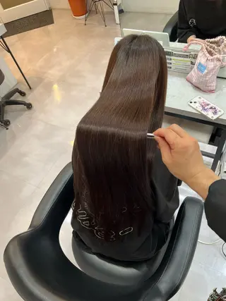 ロング 縮毛矯正✨️レイヤー クボタリョウのヘアスタイル