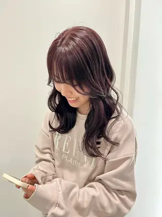 ミディアム カラー モテヘア/グレージュ /ボブ/前原汐🎐のヘアスタイル