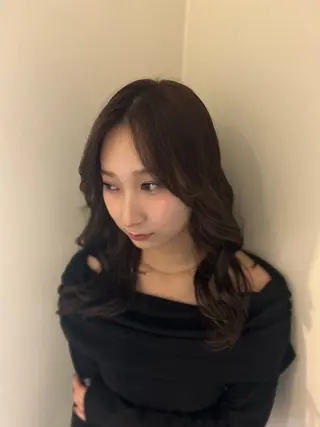 セミロング カラー ヘアアレンジ Ash中目黒店 Mizuki 🎀のヘアスタイル
