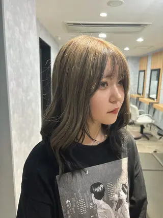 カラー La fith hair ray 札幌店所属・顔まわり/W カラー/リョウのヘアスタイル