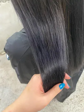 セミロング カラー お任せヘア☘️☘️ 及川渚のヘアスタイル