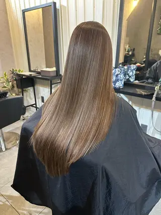 ロング 森本 笑のヘアスタイル