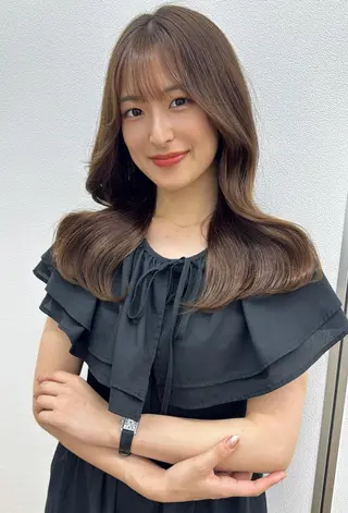 ミディアム カラー ヘアアレンジ GiseL天神カラー 髪質改善/ブリーチのヘアスタイル