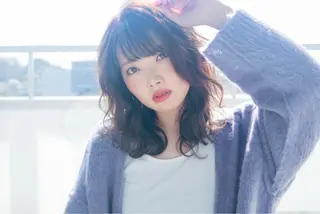 セミロング カラー フリーランス【Chill-hus】所属・小野 和摩のヘアスタイル