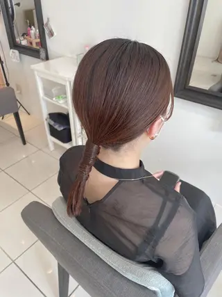 セミロング カラー パーマ ヘアアレンジ メンズ キッズ ネイル マツエク・マツパ アイブロウ PLUS縁所属・ヘアメイク10年から 美容師💄Anriのヘアスタイル