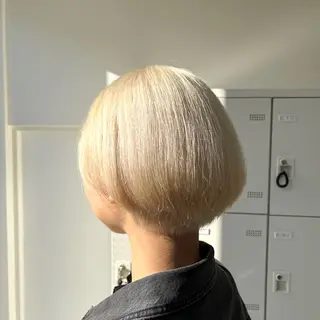 ミディアム カラー ケアブリーチ/ 髪質改善/上質艶髪のヘアスタイル