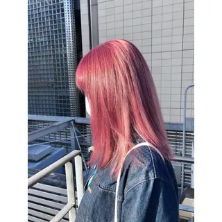 ミディアム カラー 推しカラー✨ オタク美容師ユウカのヘアスタイル