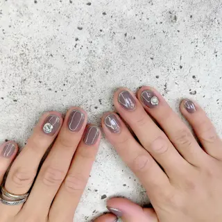 ショート カラー パーマ ヘアアレンジ メンズ キッズ ネイル マツエク・マツパ Salon Ｋのネイルデザイン