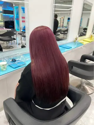 ロング カラー トレンド暖色ヘア🍒 miu🍒のヘアスタイル