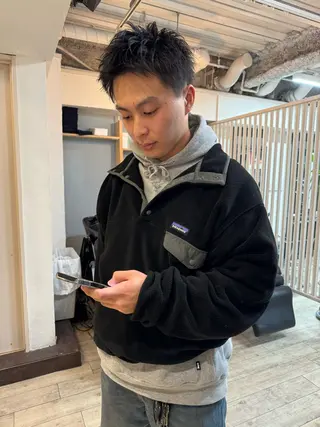 カラー パーマ メンズ 【池袋/スパイキー ショート】ⓝⓘⓜⓤのヘアスタイル