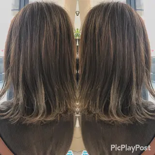 セミロング GLROW haruhiのヘアスタイル