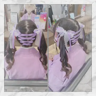 ロング ヘアアレンジ ヘアセット/着付け 𓇼 松本 夏美𓇼のヘアスタイル