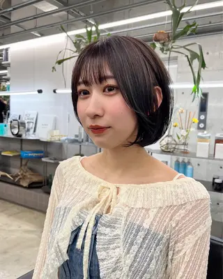 ショート カラー ダブルカラー/ ケアブリーチ/クニトのヘアスタイル