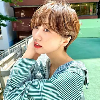 ショート 骨格診断で絶対可愛い ✨丸みショート✨凌弥のヘアスタイル