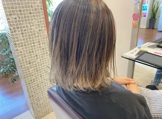 ミディアム カラー 鈴木 翔梧のヘアスタイル