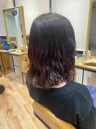 ミディアム パーマ ❤️パーマ美容師✂︎ 井口美緒のヘアスタイル