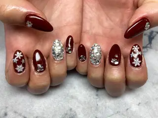 ネイル ネイルリボン 受付スタッフのネイルデザイン