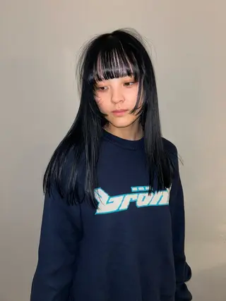 ロング カラー ケアパーマ/ケアブリ ーチdaisukeのヘアスタイル