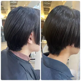 ショート パーマ メンズ すずき えりのヘアスタイル