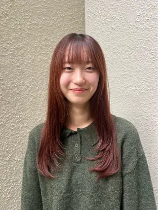 セミロング FERIA池田 神原萌花のヘアスタイル