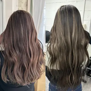 ロング カラー ヘアアレンジ 久米 治仁のヘアスタイル