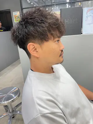 ショート パーマ メンズ メンズ専門サロン wokeのヘアスタイル