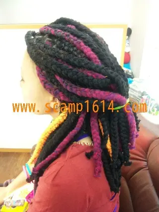 ロング ヘアアレンジ マツエク・マツパ scamp ★のヘアスタイル