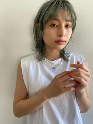 ミディアム カラー Tomoka🐶🌟 似合わせカット✂︎のヘアスタイル