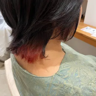 ショート カラー 髪質改善カラー 貝本 遥那 🧸⸝⋆*のヘアスタイル