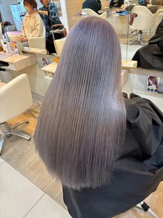 ロング カラー 塩谷黎✨ブリーチ無W カラーメンズパーマ✨のヘアスタイル