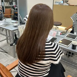 ロング MIDORI🎀 透明感/ベージュのヘアスタイル