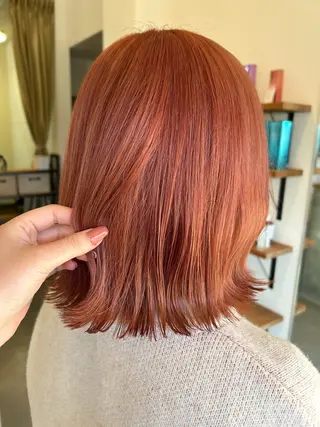 ミディアム カラー 康本 瑞季のヘアスタイル