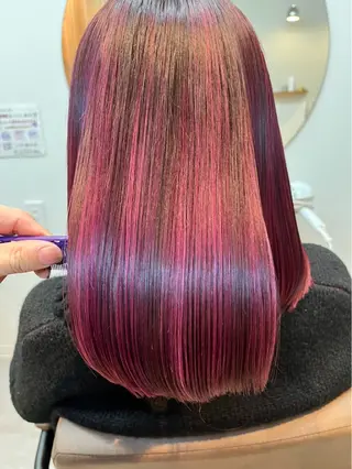 ミディアム 照井 美桜のヘアスタイル