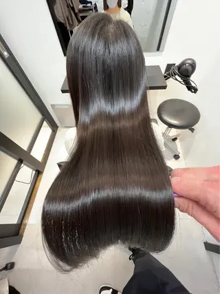 ロング 髪質改善/縮毛矯正 艶カラー/珠聡のヘアスタイル