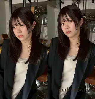 カラー miku/天神 艶カラーのヘアスタイル