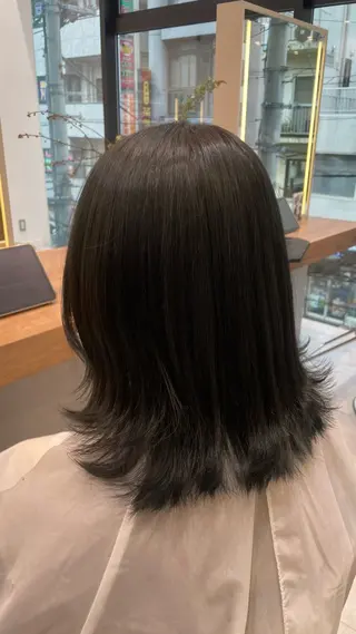 ミディアム カラー ツヤ髪/髪質改善✨ 永澤樹里のヘアスタイル