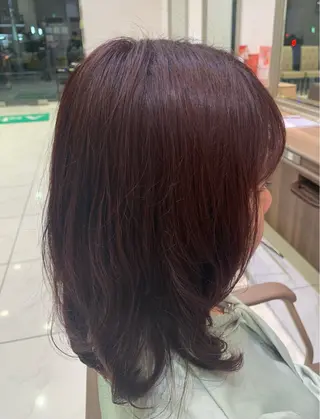ミディアム カラー 🦋柴田 心優のヘアスタイル