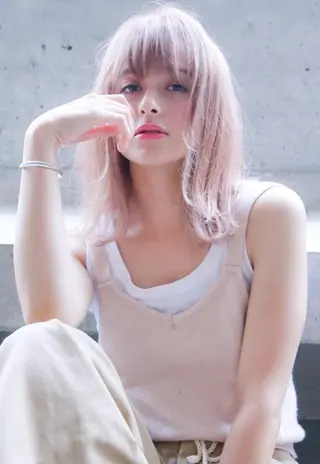 セミロング カラー hao所属・西山 頌太のヘアスタイル