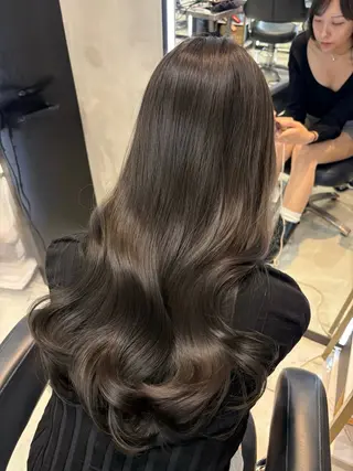 ロング カラー 韓国×ワンホン 艶カラー/ハヅキ🎀のヘアスタイル