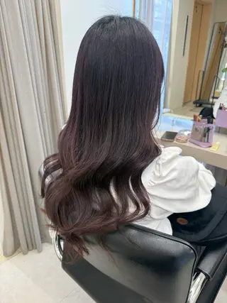ロング カラー haru 髪質改善サロンのヘアスタイル
