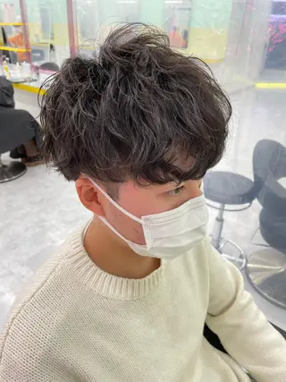 パーマ メンズ 横浜メンズパーマ🔥 大野賢人のヘアスタイル