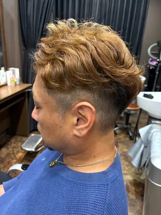 パーマ メンズ 落合 ちりのヘアスタイル