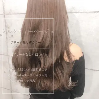 セミロング カラー 艶髪育成サロン 京橋　shinのヘアスタイル